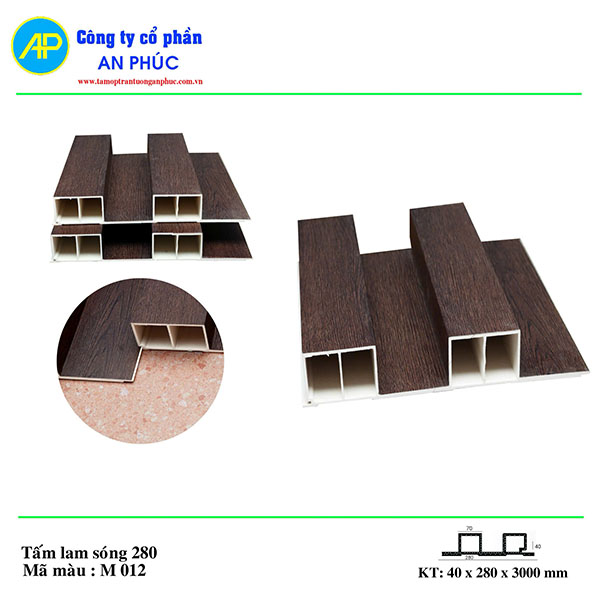 Tấm 2 sóng cao An Phúc 280x40x30003300
